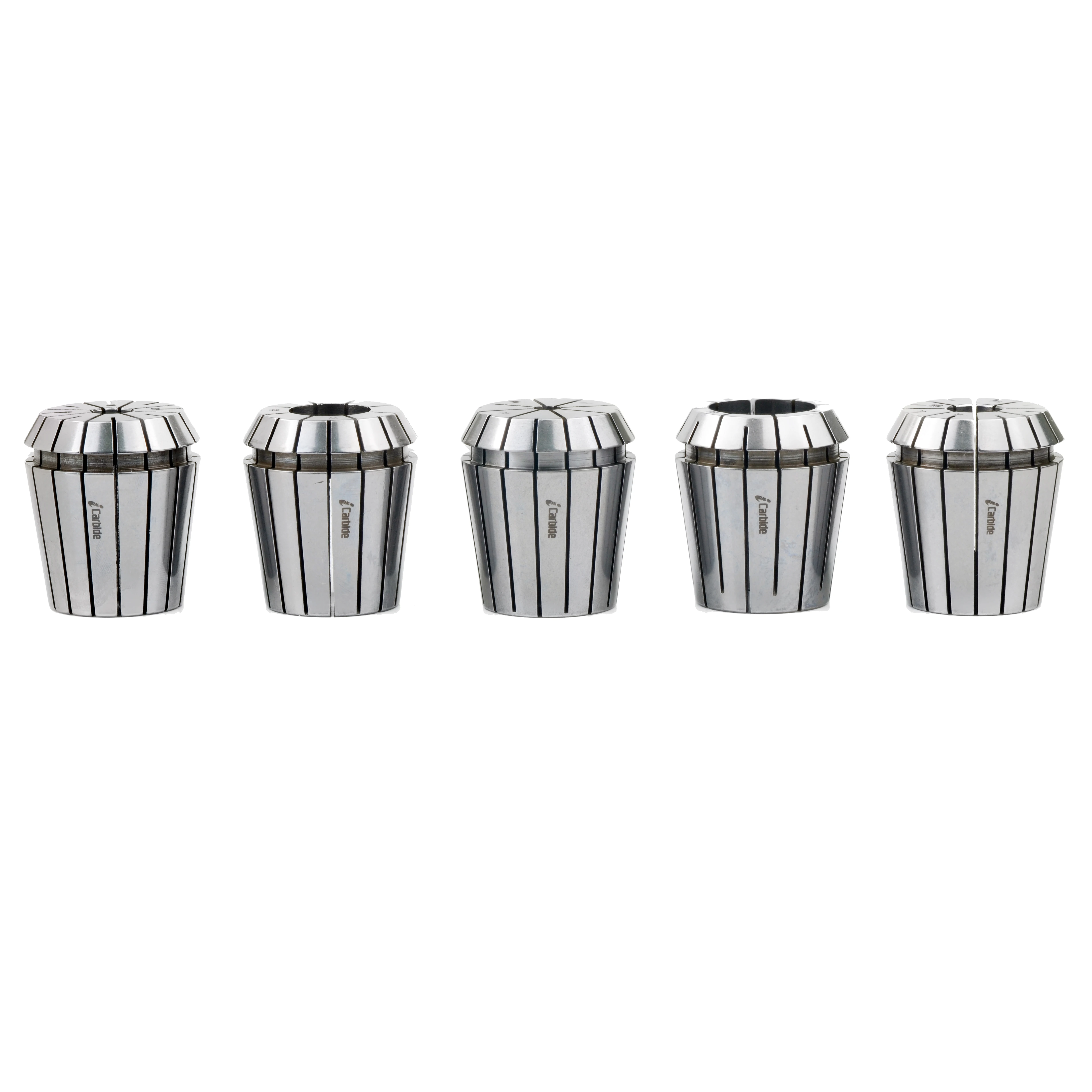

New iCarbide ER40 Collet Set 5pcs 1/4-1" Spring Collet Inches TIR 0.0002"/5μm USA Ship