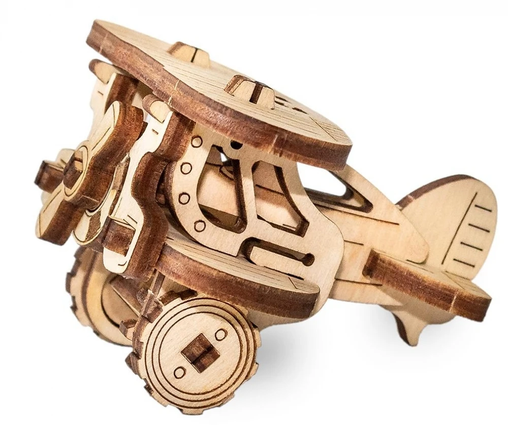 Деревянный конструктор брелок EWA &quotЭвик: Самолет&quot|Деревянные конструкторы| |