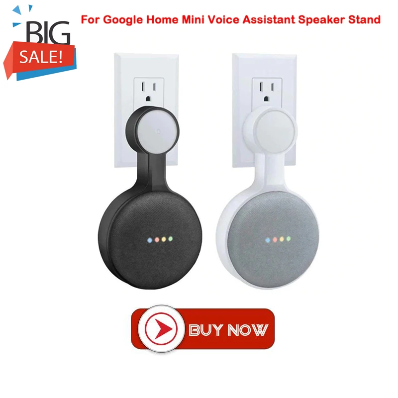 Настенная настенная вешалка-подставка для Google Home, Мини голосовой помощник, штепсельная Вилка для дома, кухни, ванной, спальни, держатель динамика