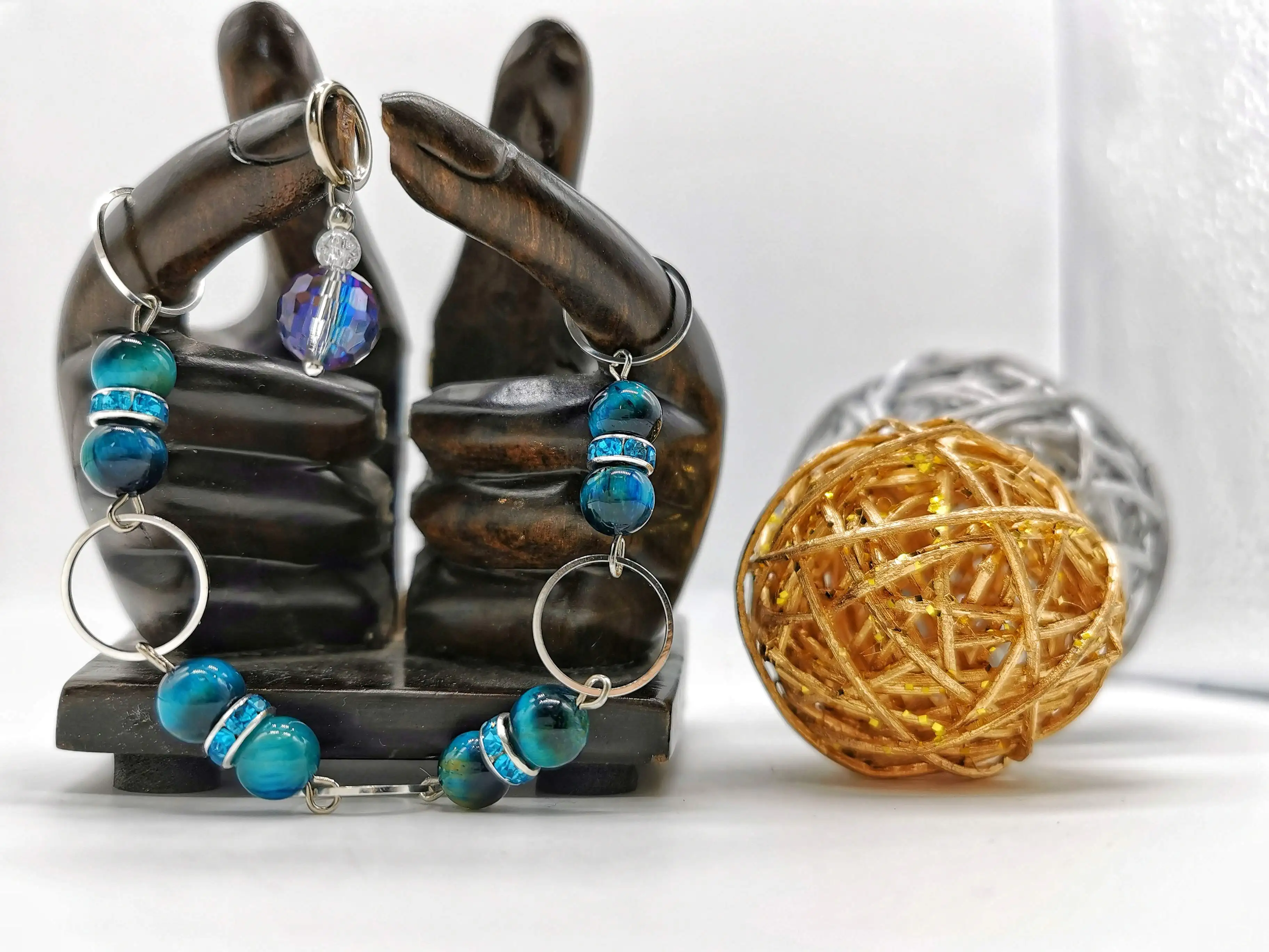 Markers for knitting (set) from natural stones. | DIY Craft Supplies