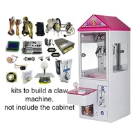 candy toy crane cabinet kit diy assembly parts main board 28cm gantry led flashing joystick buttons coin accceptor harness etc
