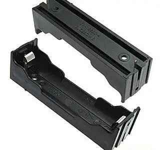 Батарейный отсек для аккумуляторов типа 18650 с плоским металлическим контактом и