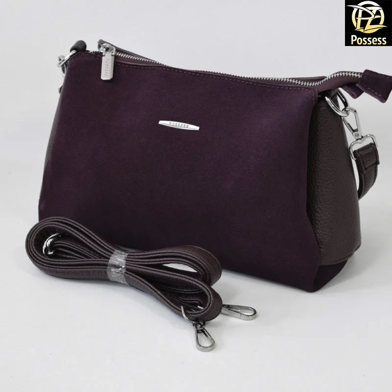 Женская сумка POSSESS BRAND JB1-5 лицевая сторона натуральная замша |
