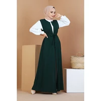 %e2%80%8ebelt detailed vest haki%e2%80%8emuslim fashion vest for muslim woman2021 woman foshionyoung muslim woman fashionwomen vest