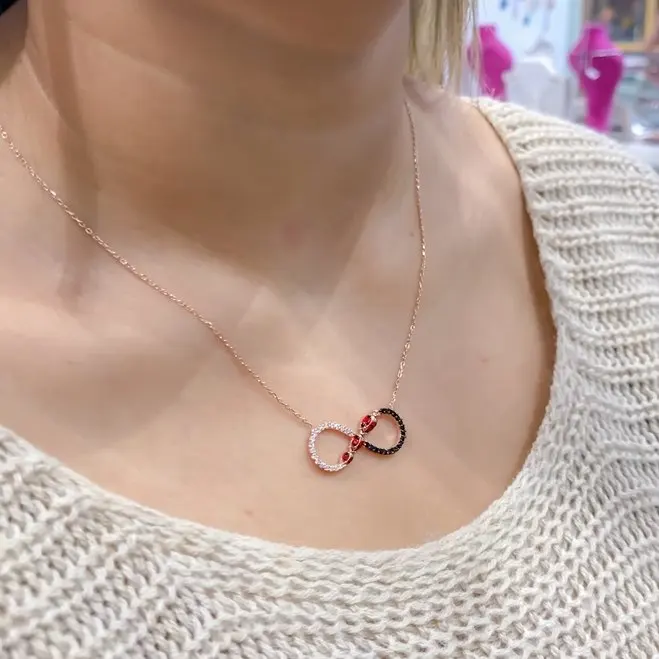 Ladybug Infinity Silver Necklace | Украшения и аксессуары