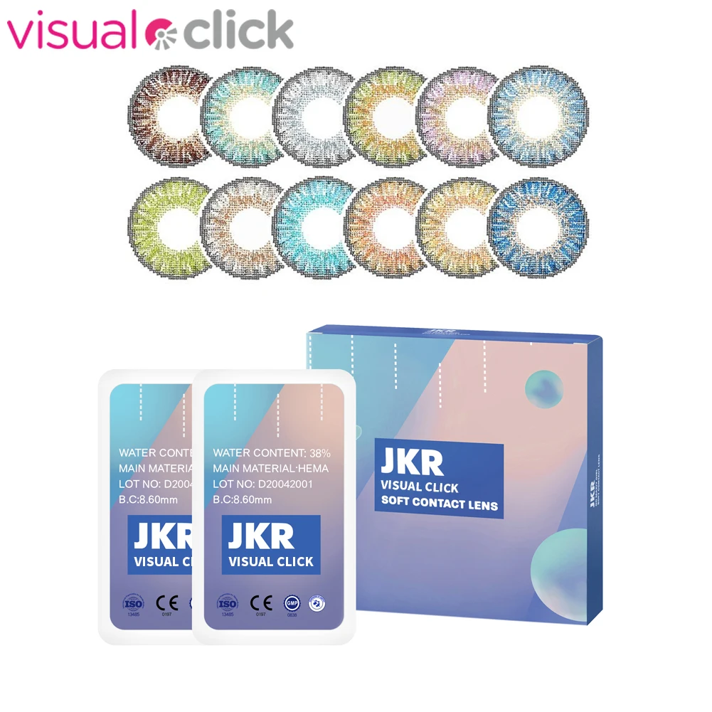 

Colored Contacts Yearly Eye Contacts 3 Tone Contact Lenses For Eyes Non Prescription Color Contact Lens Multicolored Lenses