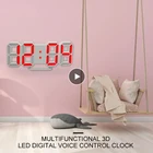 Домашний декор для гостиной, 3D светодиодсветодиодный цифровые настенные часы, дата, время, электронный дисплей, Настольный будильник, настенные инструменты для украшения дома