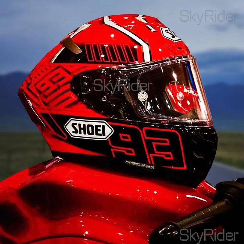 

Мотоциклетный шлем на все лицо X14, красный гоночный шлем для мотокросса, для езды на мотоцикле