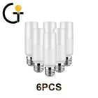 Энергосберегающая светодиодная лампа T37 7 Вт, 6 шт.лот, 2021 Focos Ce, 2835 бар, E27, супер яркая лампа 6000k для украшения дома, спальни, офиса