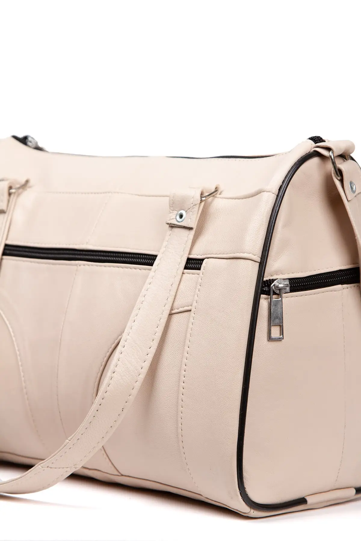 

Cream Color Genuine Leather Deluxe Multi-Compartment Women 'S Hand And Shoulder Bag Brand Casual Bag For Women Brand Bag Fashion designer