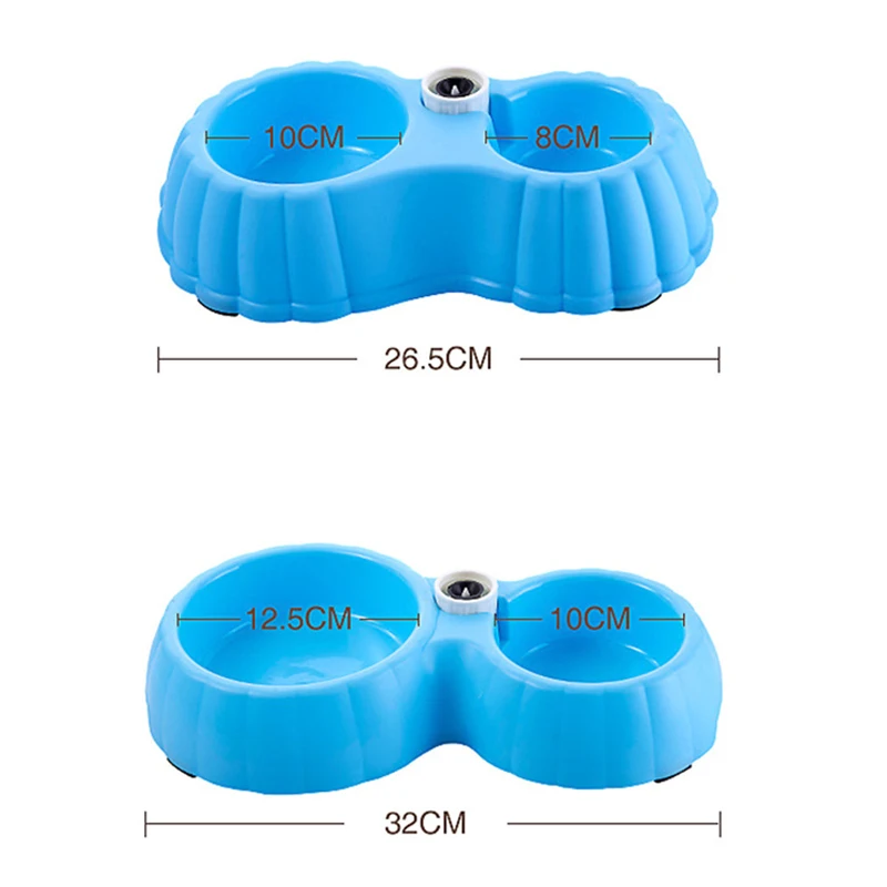 Двойные миски для собак кошек воды и еды набор съемных мисок из нержавеющей стали