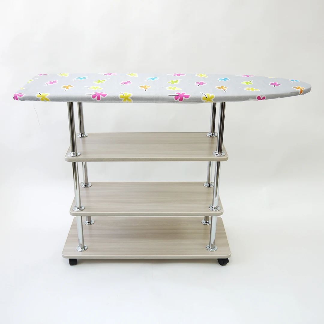 Гладильная доска с полками для хранения белья. Отлично подходит вашего дома и