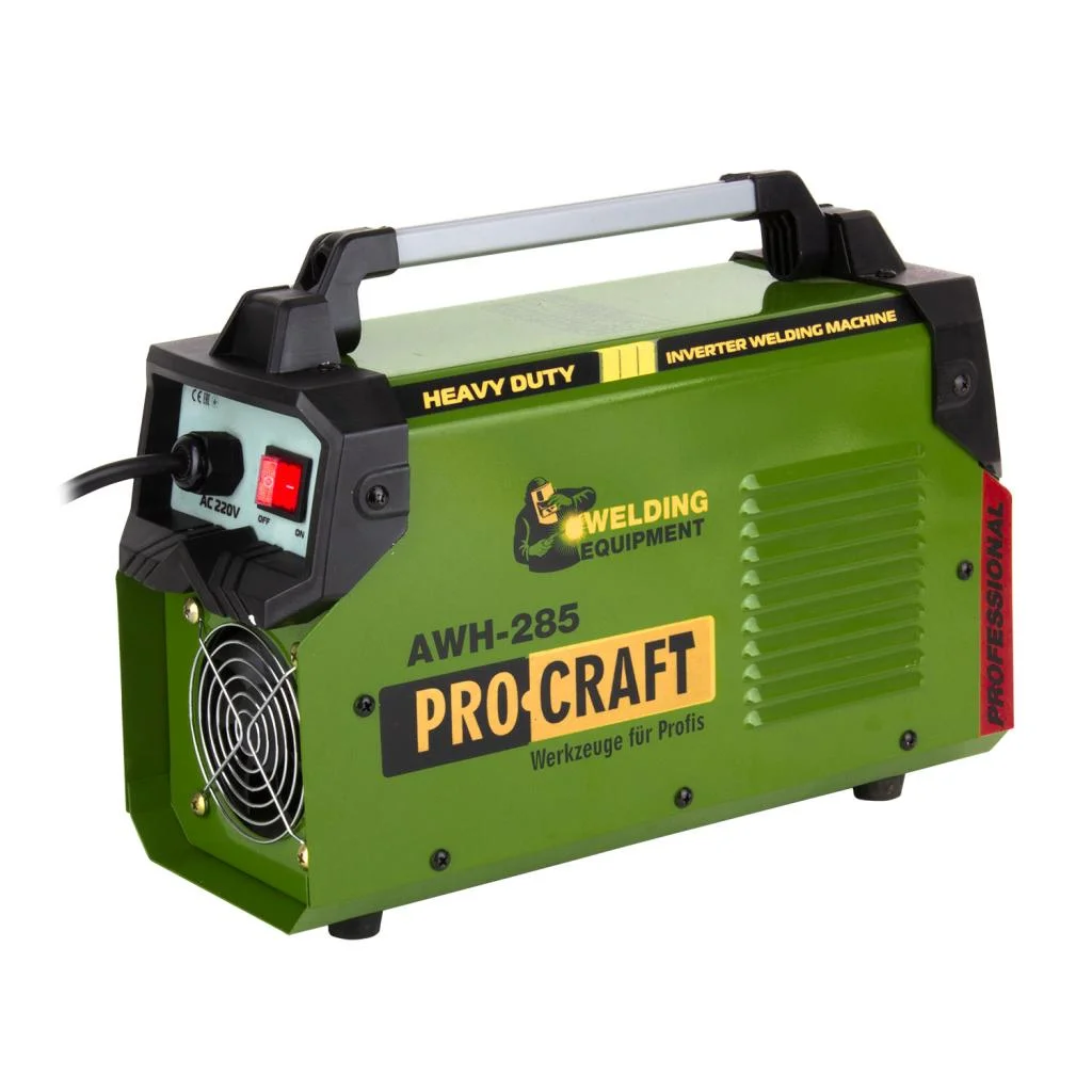Сварочный инвертор ProСraft AWH285 (тип ММА сварочный ток 20-285 А электрод 1 6-4 0 мм вес 4 5