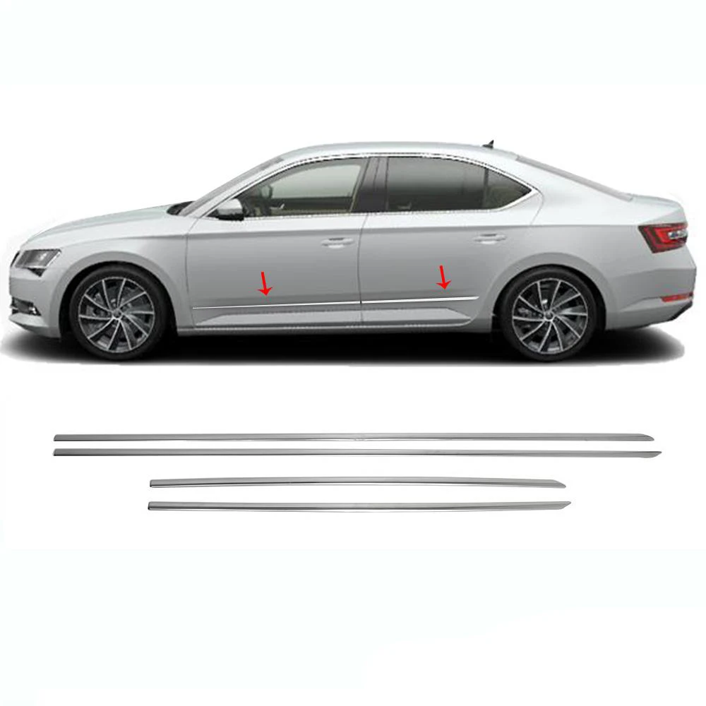 

Skoda Superb 3 боковая дверь Lath из нержавеющей стали 4 шт. (2015-)