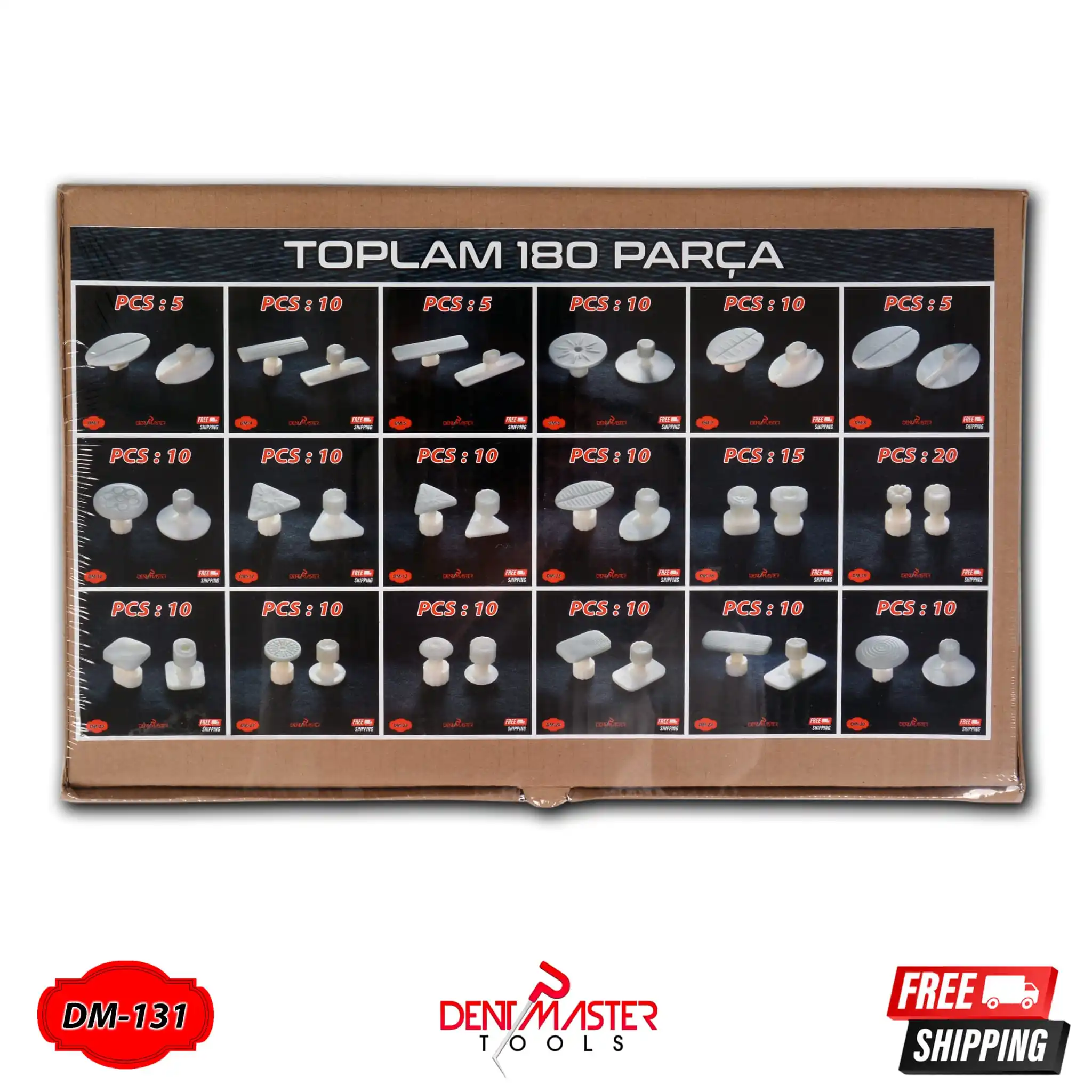 PDR Tools Dent Master Paintless Dent Remover Tools 180 pieces Glue Tabs PDR Tools Paintless Dent Repair Pdr Tools