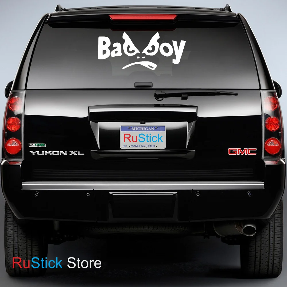 Наклейка на автомобиль Bad Boy Злой плохой парень морда для авто |