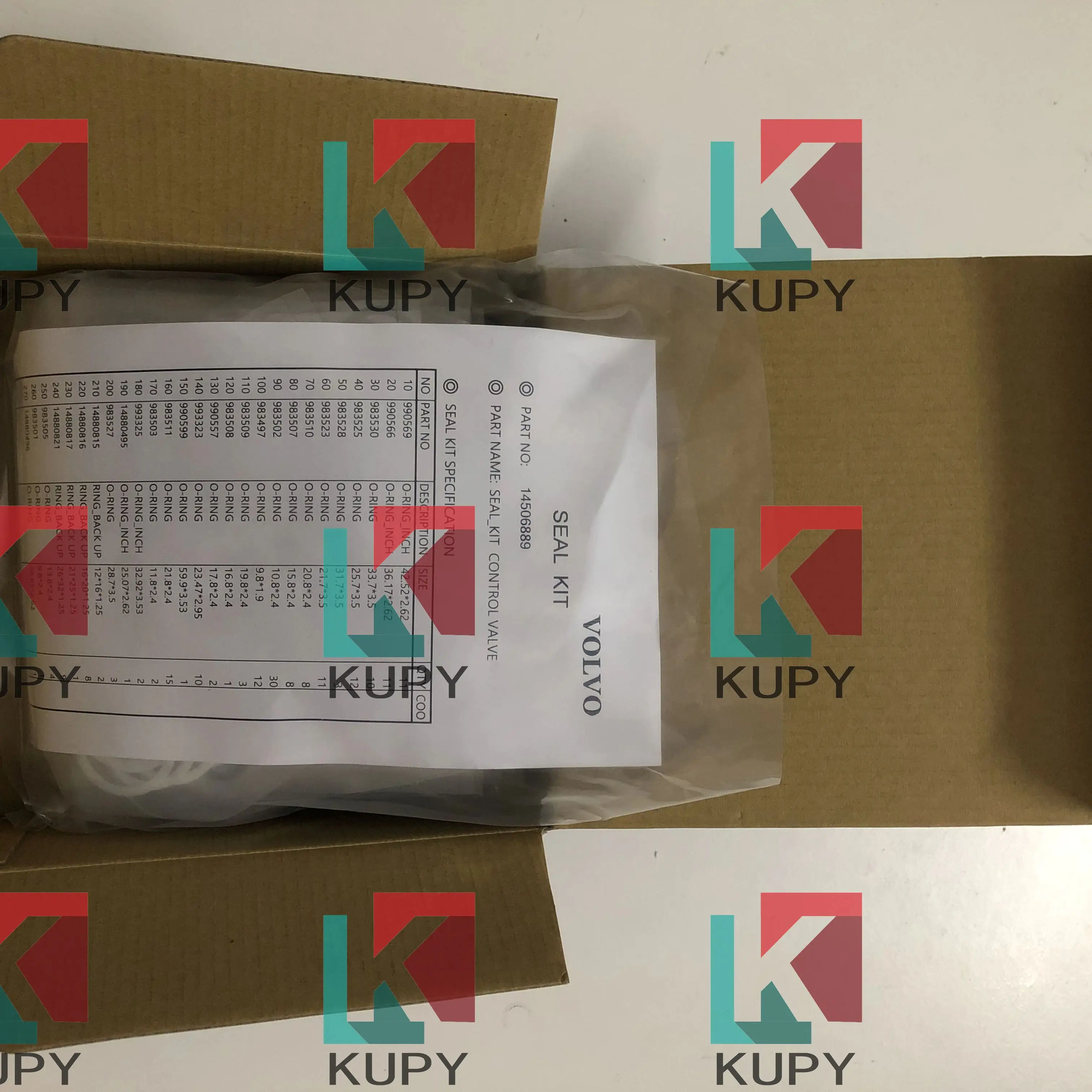 

14506889 VOE14506889 MAIN CONTROL комплект уплотнений для клапанов для VOL VO EC240 EC240B