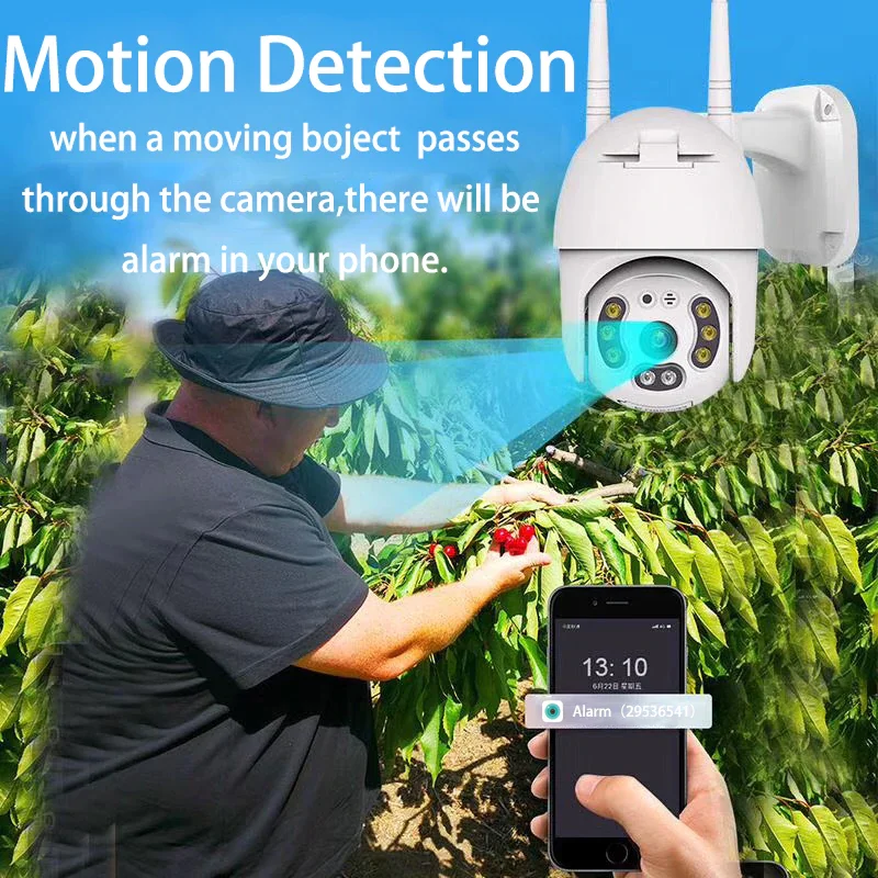 1080P наружная скоростная купольная Wifi камера 2MP Водонепроницаемая аудио PTZ