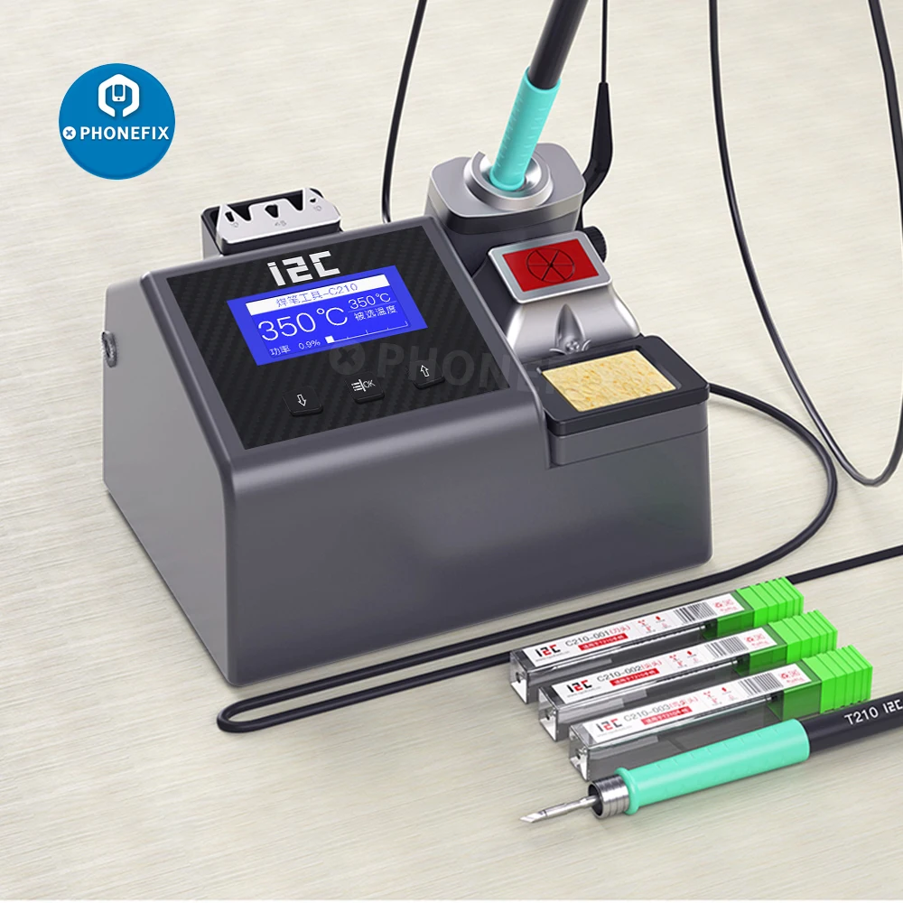 

2SCNi i2C NANO Soldering Station with C210/C245/C115 JBC Soldering Handle Soldering Iron Tips for Phone PCB Soldering Repair