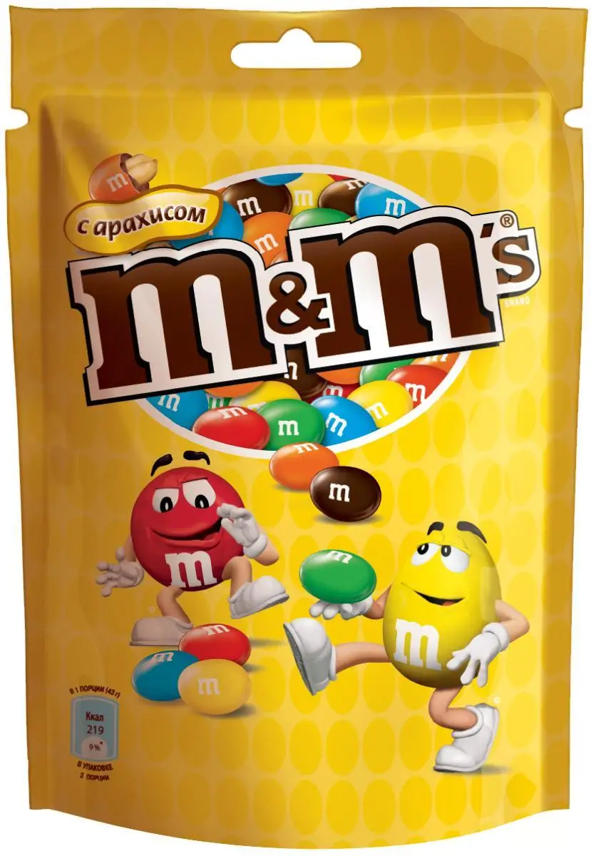 M&M`s конфеты Арахис 130 гр 5 упаковок|Драже| |