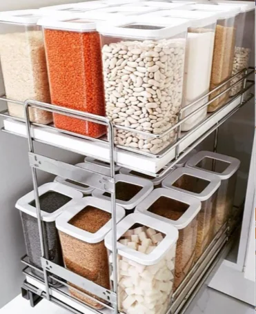 

Vacuum Transparent Storage Container 3'li-1700ml/Kitchen Storage/Organizing Cabinet/Storage Container