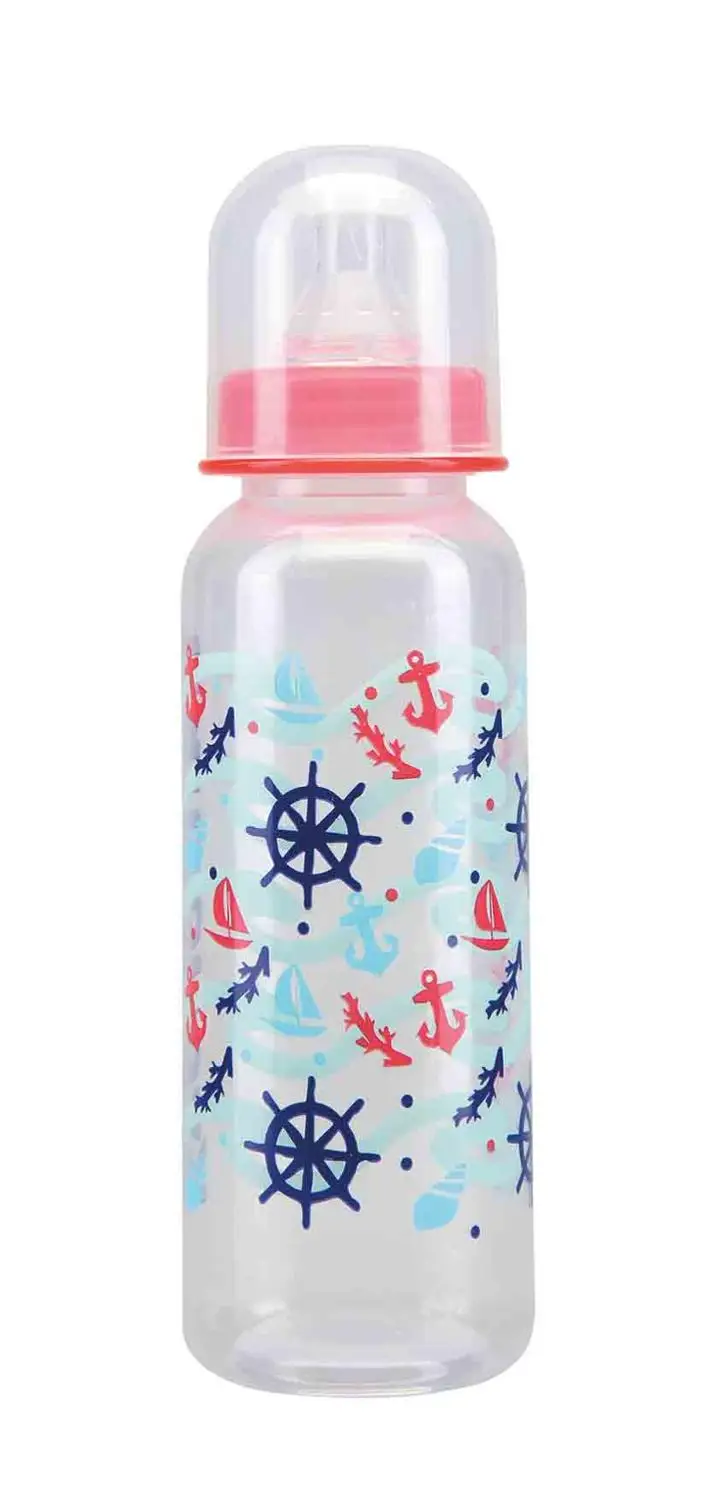Бутылочка КУРНОСИКИ с крышкой и силиконовой соской молочной 250 мл|Бутылки| |