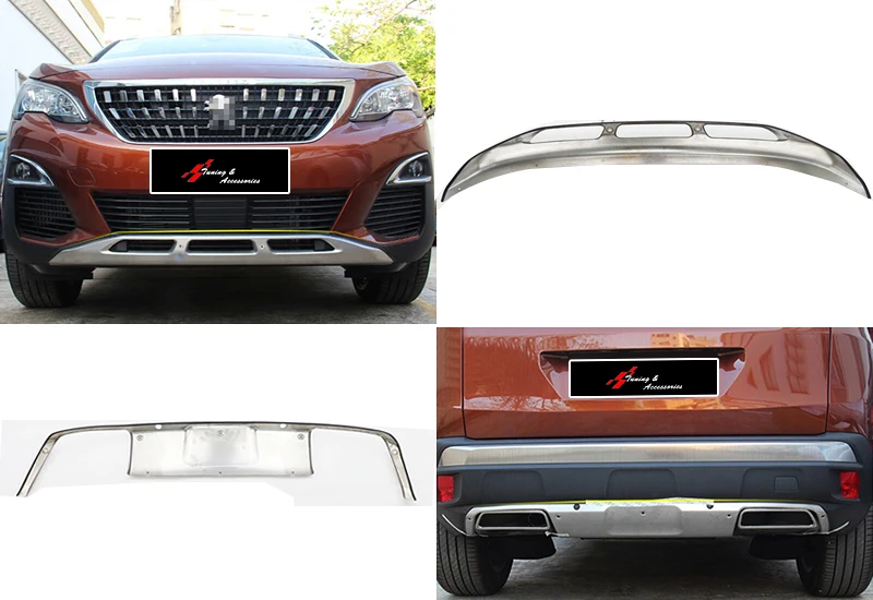 Front and Rear Plate for Peugeot 3008