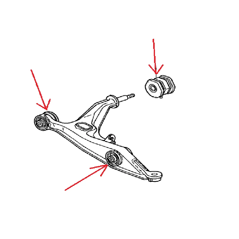 1 комплект 3 шт. Передняя Нижняя втулка рычага управления для Honda Civic CR-V