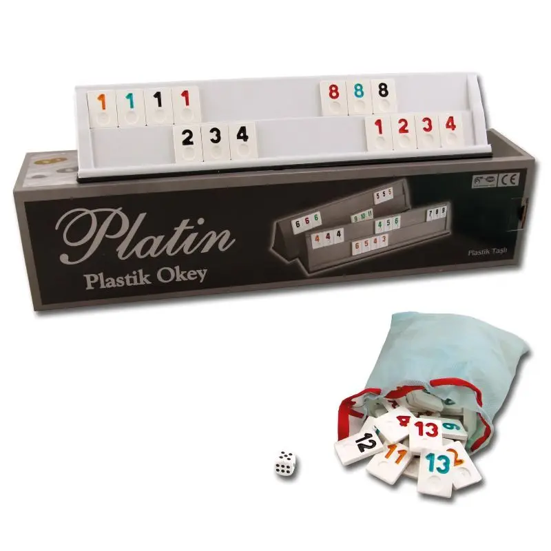 Rummy плитка игровой набор Высокое качество Пластик звезда Platin Rummicube Турции Окей
