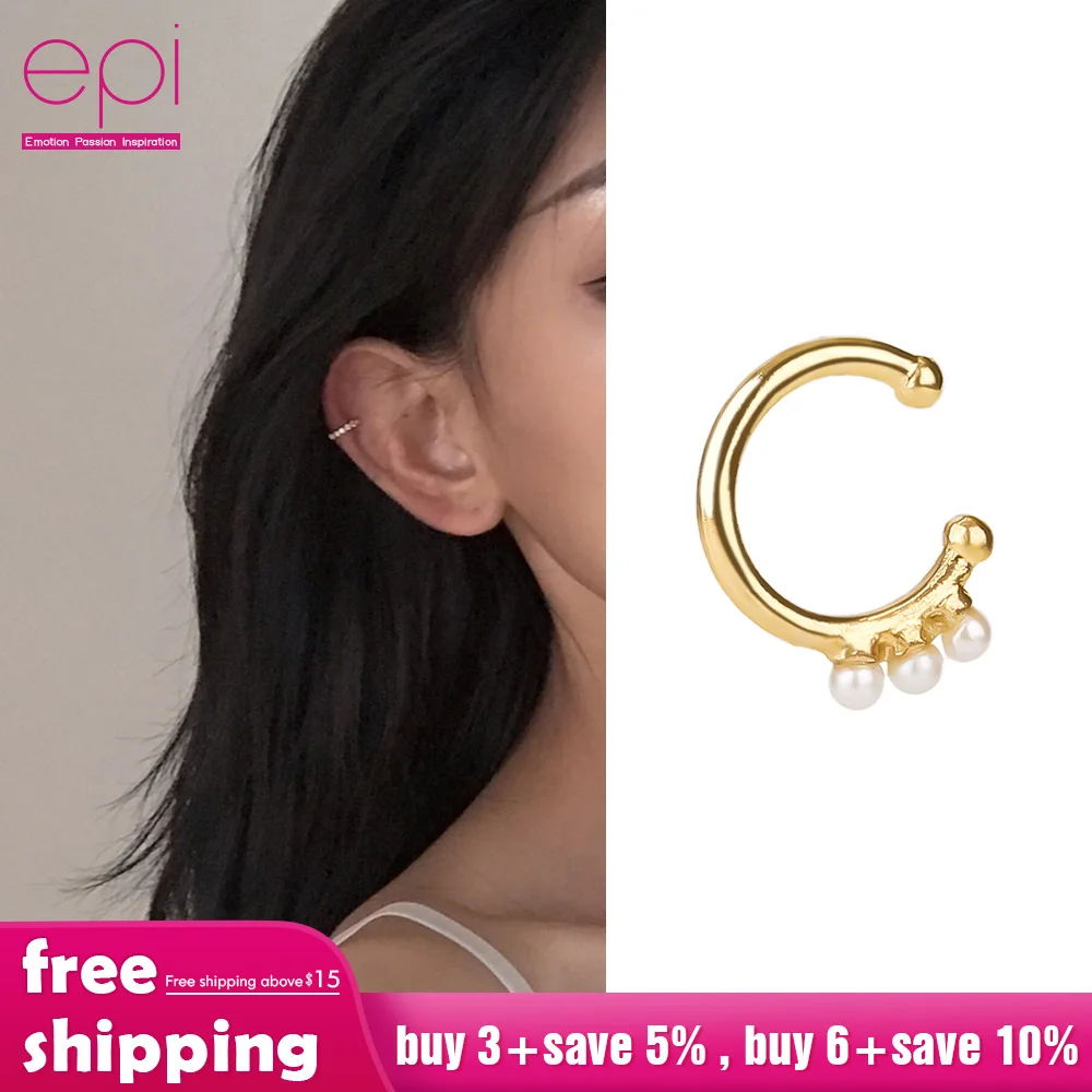 EPI винтажные клипсы серьги с кристаллами каффы для ушей не пирсинг кольцо носа