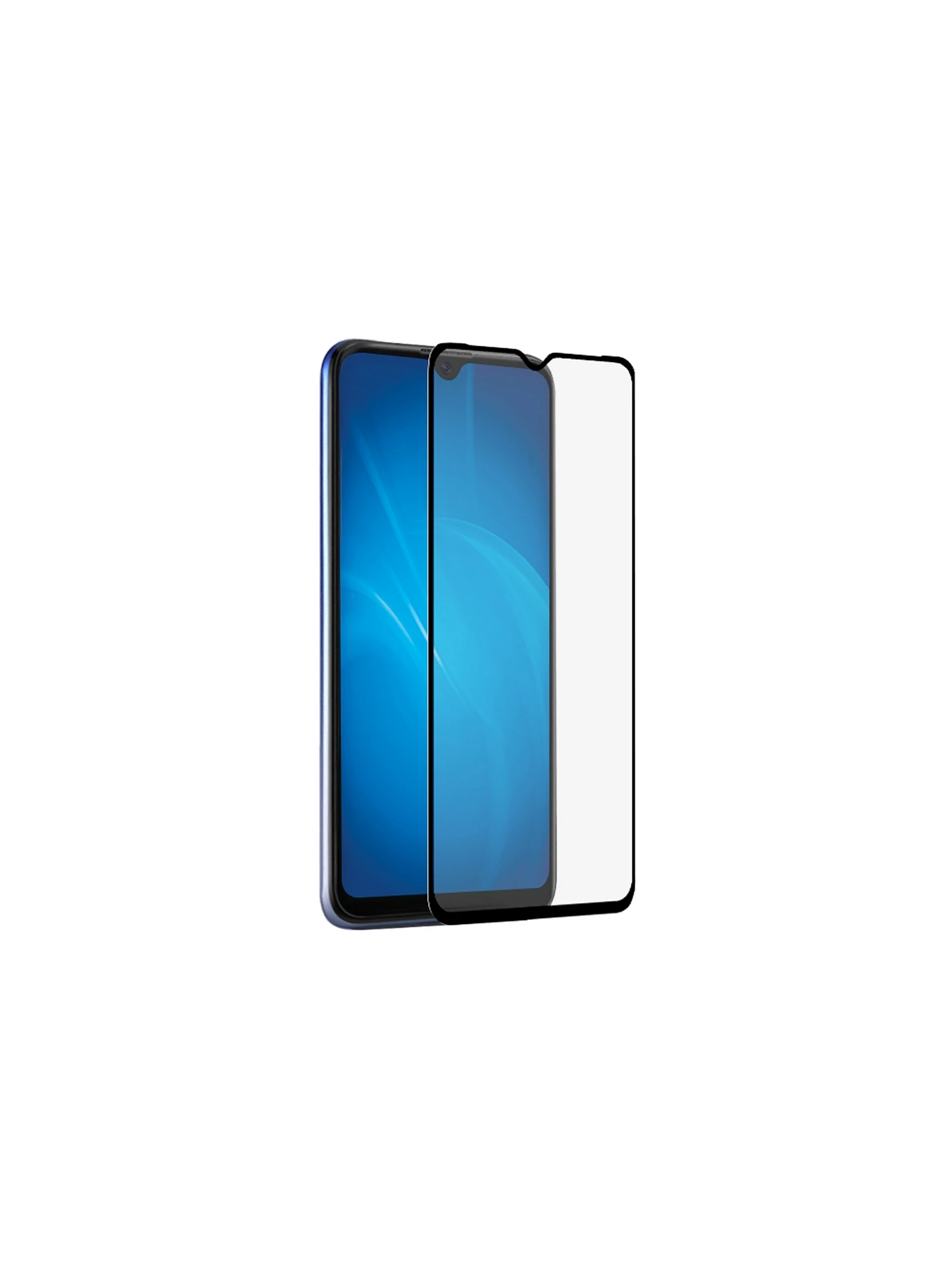 Закаленное стекло DF с рамкой (fullscreen+fullglue) для Itel Vision 1 Pro itColor-03 (black) |