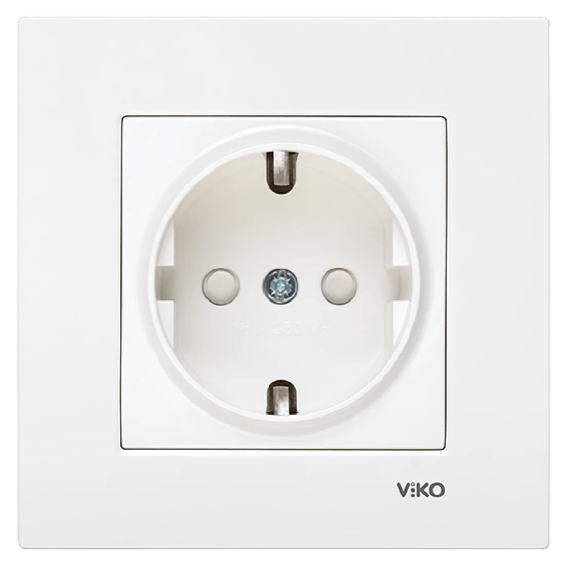 

VIKO wall-mounted 16A power socket, new style, AC 110V-250V, white/cream home childproof embedded EU standard outlet