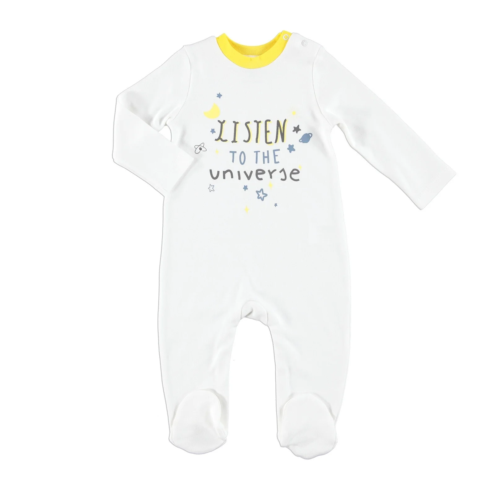 Ebebek HelloBaby/Детский комбинезон с длинными рукавами и принтом Listen To The Universe| |