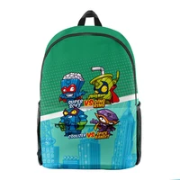 weysfor new cartoon game super zings series kindergarten backpack superzings kids bag waterproof plecak daily children mochila