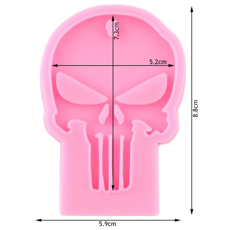 Блестящие силиконовые формы в виде черепа на Хэллоуин для самостоятельного