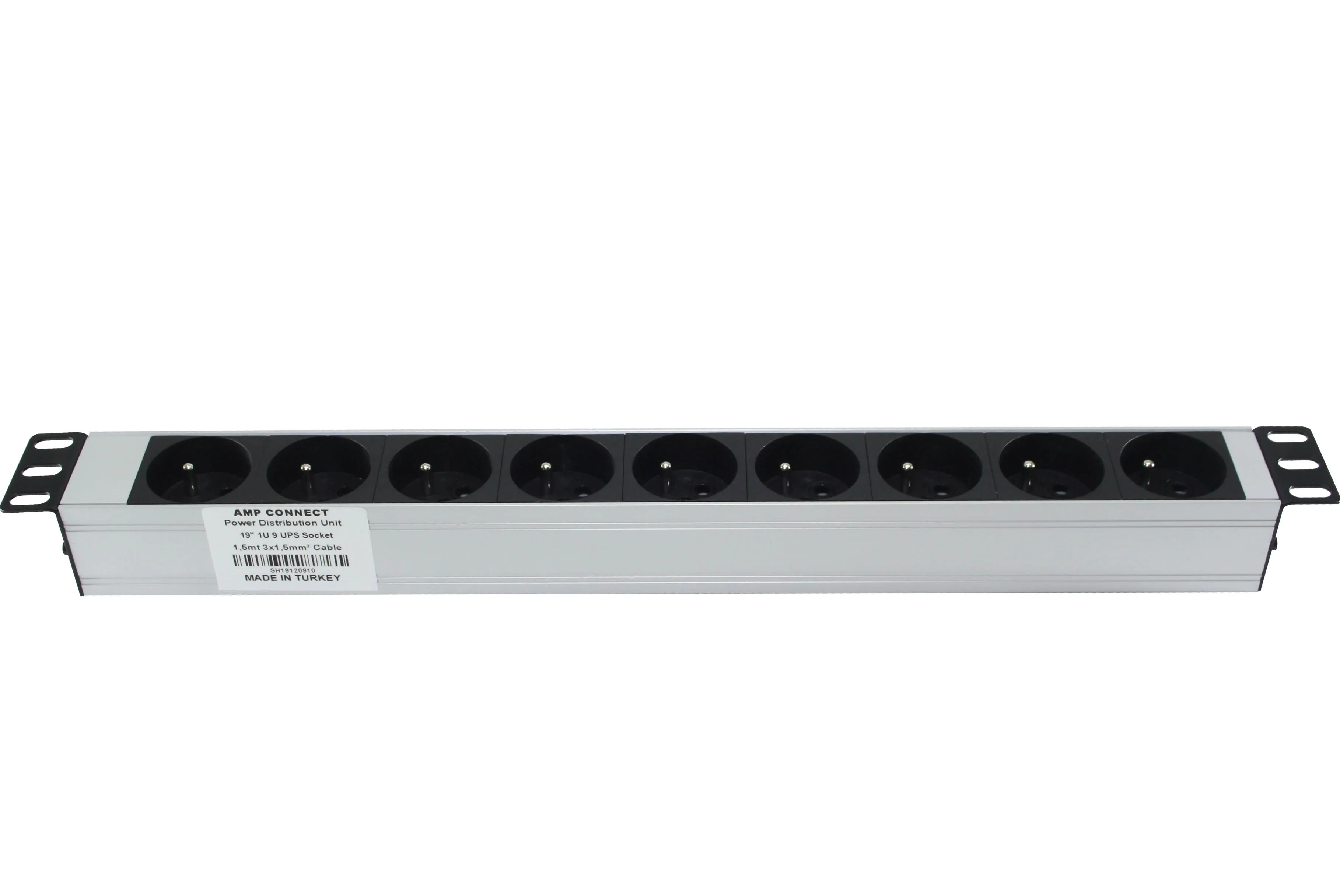 Amp подключения PDU 19 &quot1U 9 способ французский тип NFC 61314 розетка алюминиевый профиль
