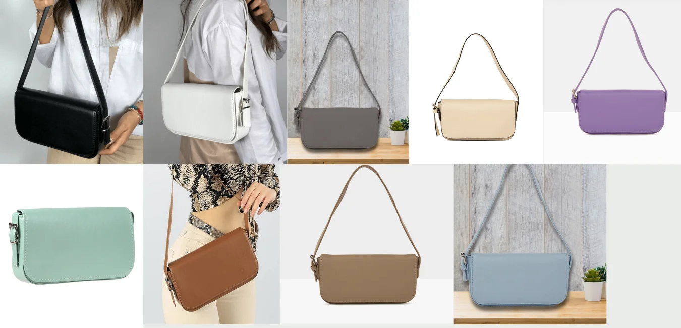 

Женская сумочка-Багет из ракушек, Стильная Спортивная сумка для ежедневного использования, легко сочетается с короткими ремешками и регули...