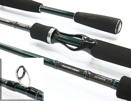 Удилище спиннинговое под мультипликатор DAIWA Powermesh PM 682HM HFB AF ( длина 2 07м тест 10 35гр.
