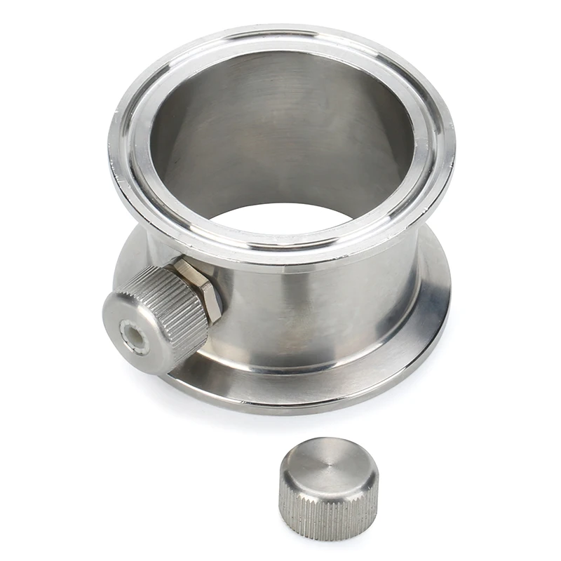 1 5 &quot 4&quot трехзажимная труба с терморегулирующим ниппелем. Нержавеющая сталь