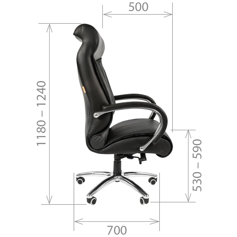 Белое кресло руководителя в коже Chairman 420 с повышенной нагрузкой до 150 кг для офиса