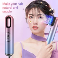 professional hair dryer 3 in1 blow drier hot and cold air blue light negative lon hair blow dryer salon dryer brush hair styler