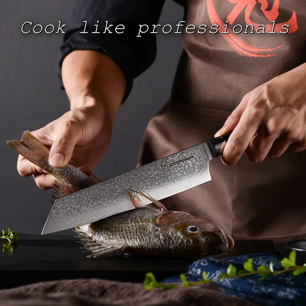 2019 дамасский нож для шеф-повара 8 2 дюймов vg10 из дамасской стали японские кухонные