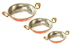 Традиционная турецкая медная сковородка для омлета Sahan сковорода с латунными