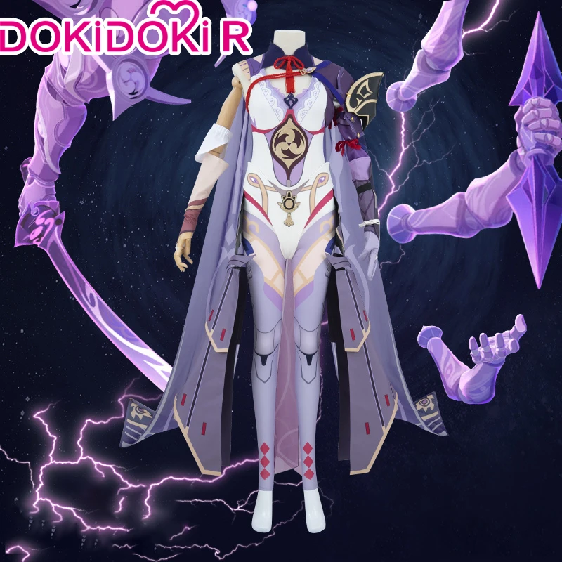 

DokiDoki-R Game Genshin Impact Cosplay Shogun костюм женский для косплея Cosplay Raiden Shogun Baal