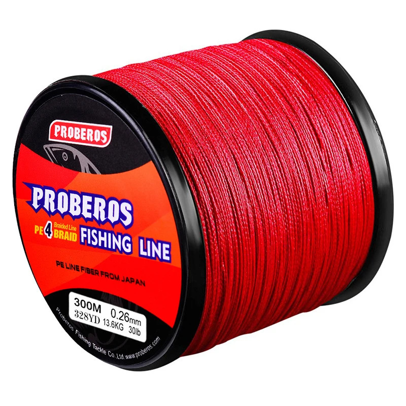 

4 Braided 300m Multicolour Fishing Line PE Braided Special Main Line for Rock Fishing And Sea Fishing