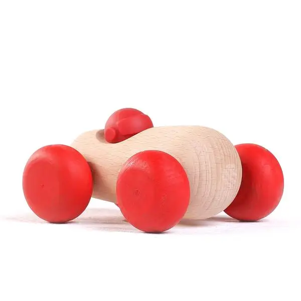 

Racer Car Wooden Blocks 1pc Wooden Car Cartoon Educational Montessori Toys For Children Teething 6 months Baby Teethers Racer