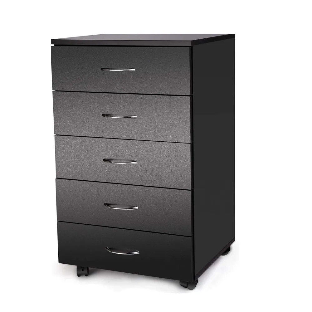 Amolife 5-Drawer Chest, Mobile File Cabinet Dresser