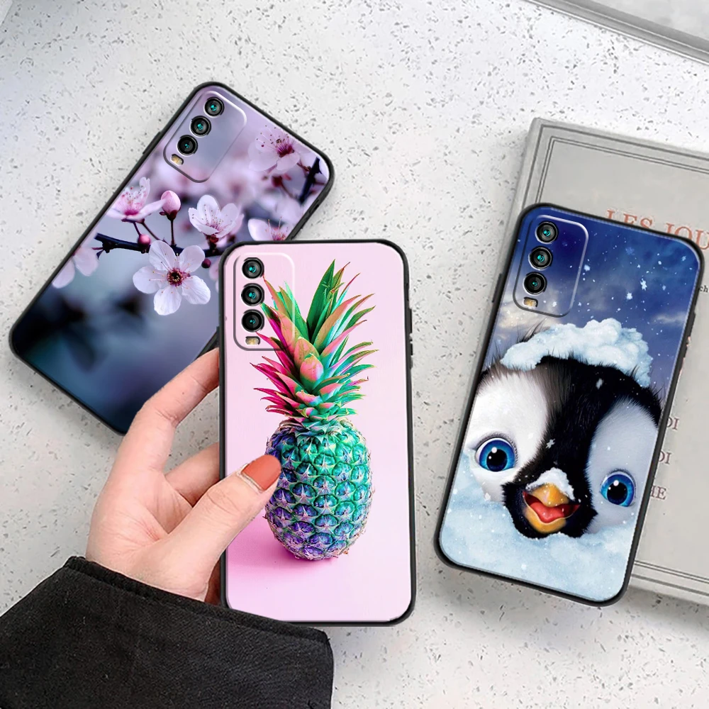 phone case for xiaomi redmi note 9 10 pro max 5g 9t 9 9i 9at 9a 9c silicone shockproof coque soft tpu cat wolf back cover funda free global shipping