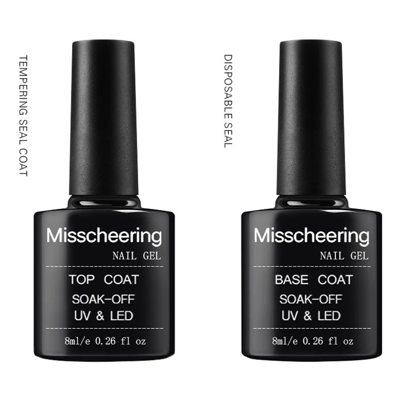 4 шт./компл./набор верхнее покрытие лак для ногтей гель резиновый базовый слой