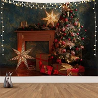 christmas tree tapestry christmas colorful tapestry ornaments bedroom living room wall decoration